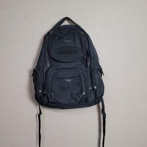 Targus Black Grey Padded Backpack Sport Laptop Bag School Active Travel Camera